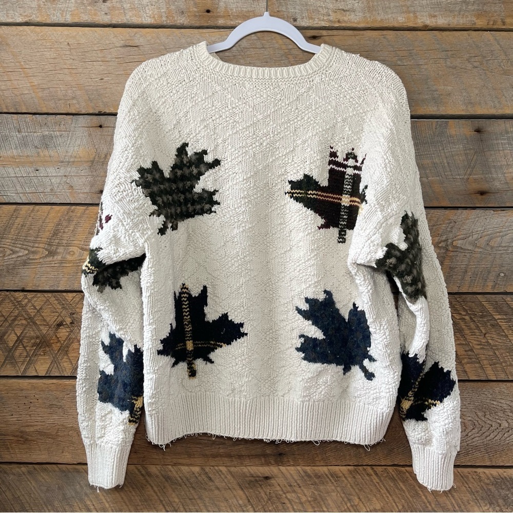 VTG Nautica Sweater Mens Large Wool Blend Fall Hand Knit Retro 90s - Picture 7 of 13
